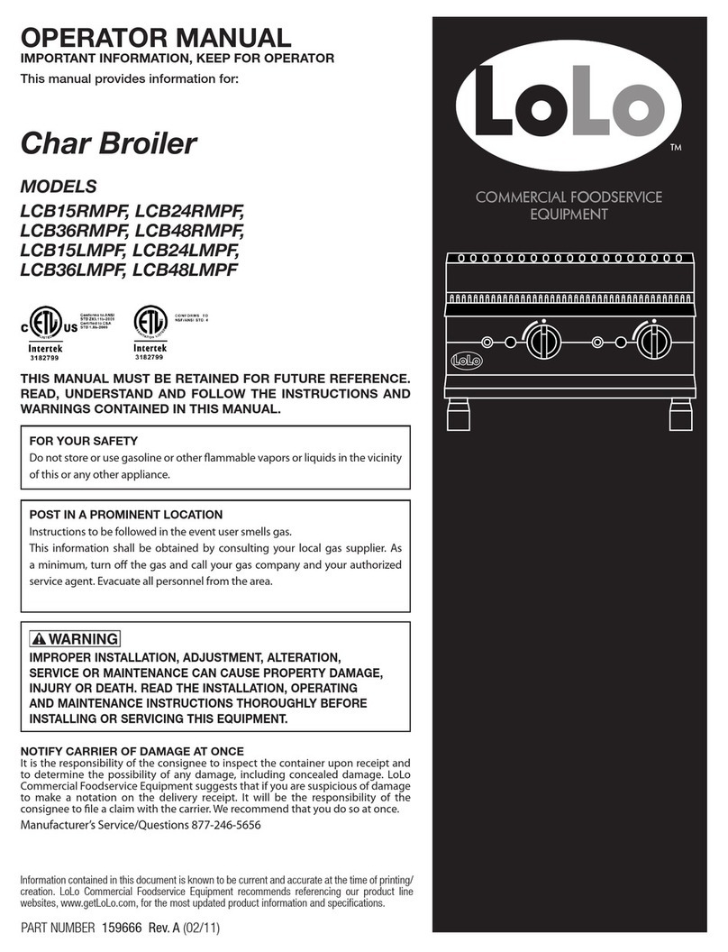 LoLo LCB15RMPF Operator's manual