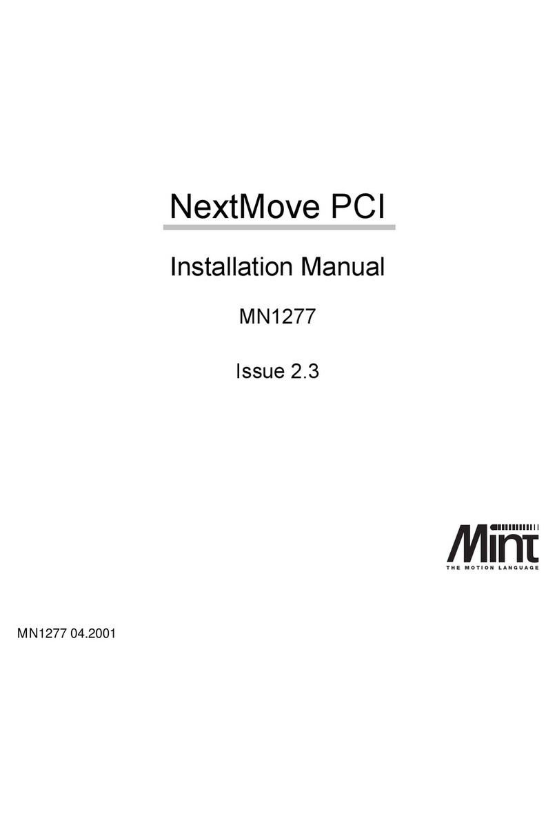 Mint NextMove PCI installation manual