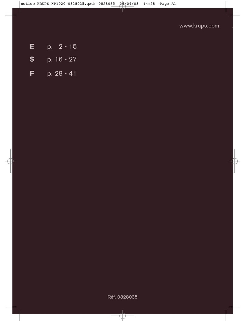 Krups XP 1020 User manual
