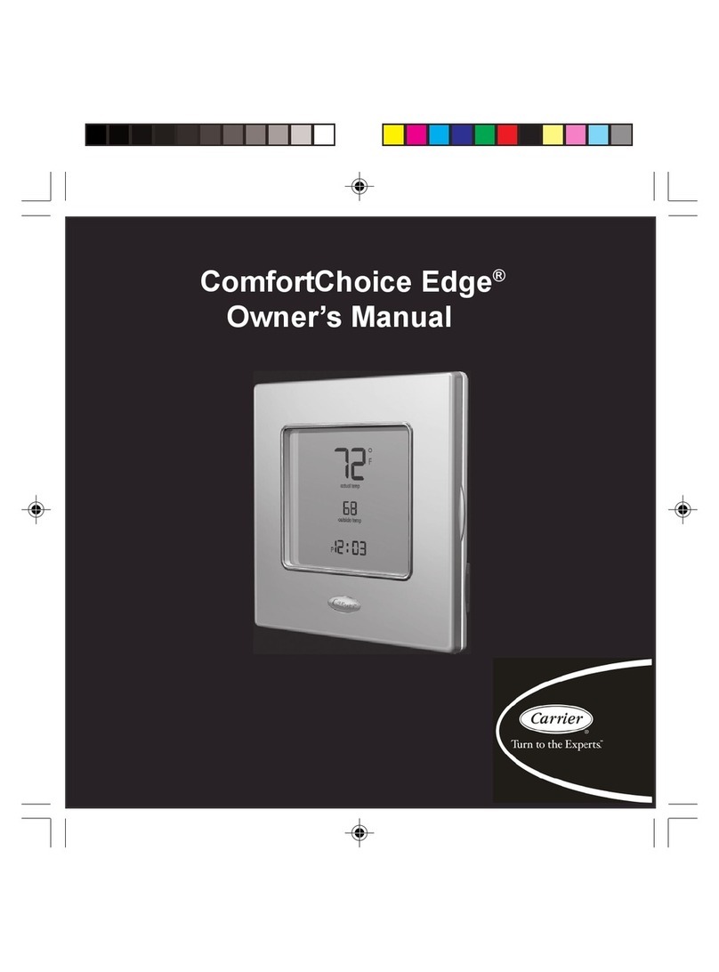 Caarrier ComfortChoice Edge owner's manual
