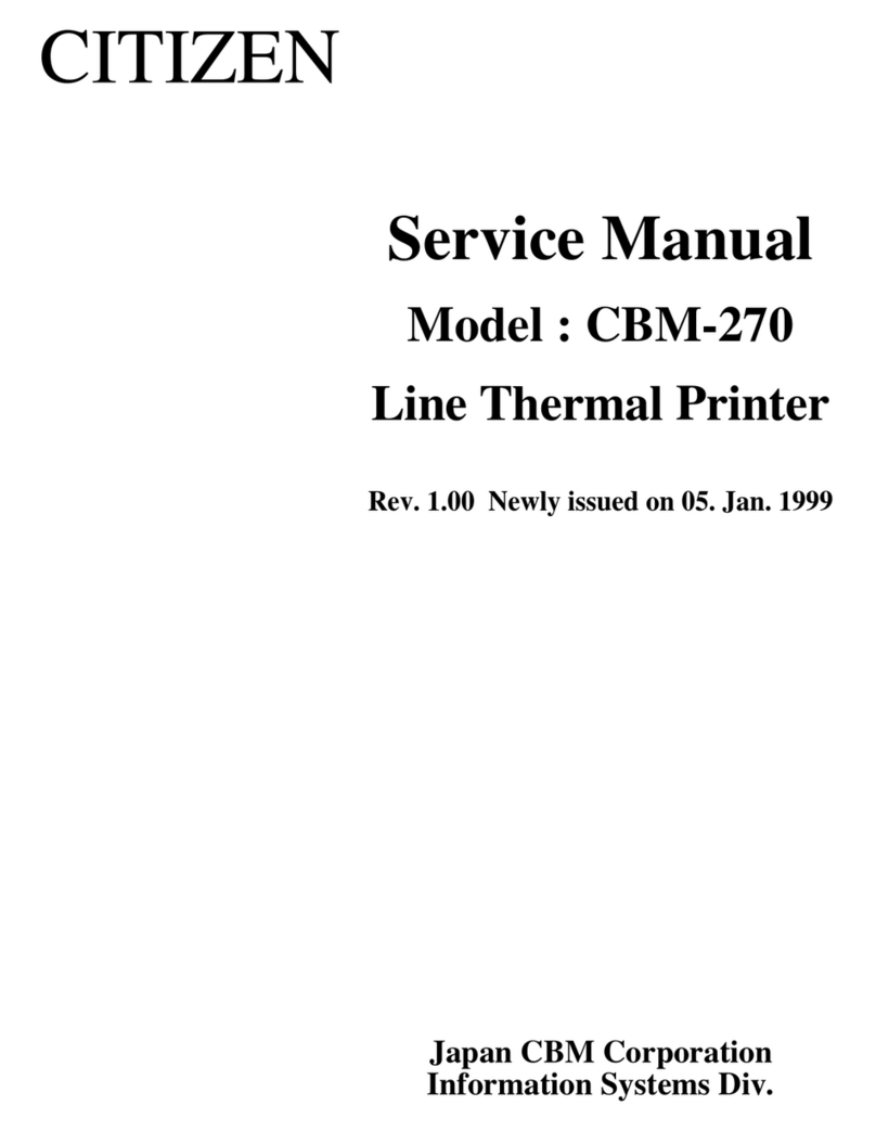 Citizen CBM-270 User manual