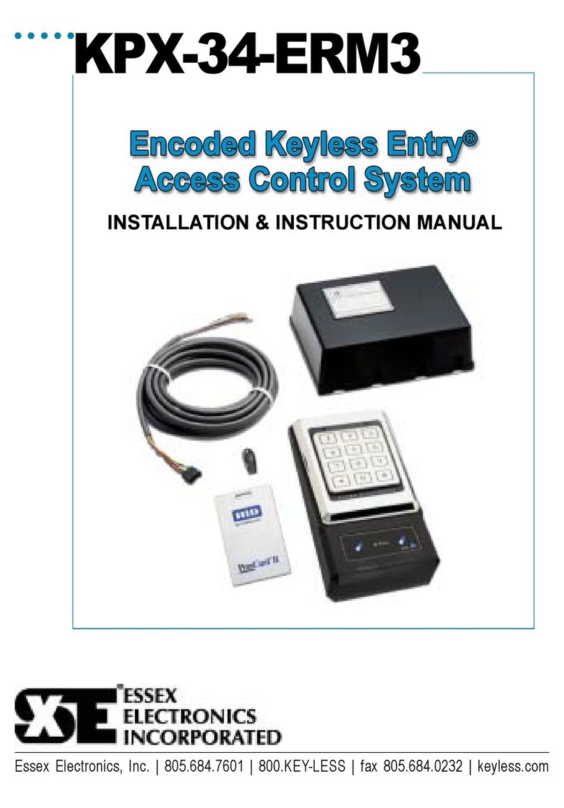 Essex Electronics Encoded Keyless Entry Installation instructions manual Essex Electronics Encoded Keyless Entry Installation instructions manual