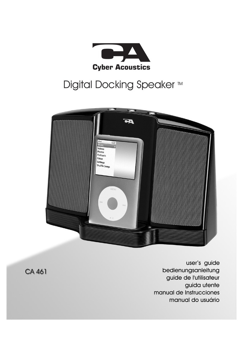 Cyber Acoustics CA-461 user guide
