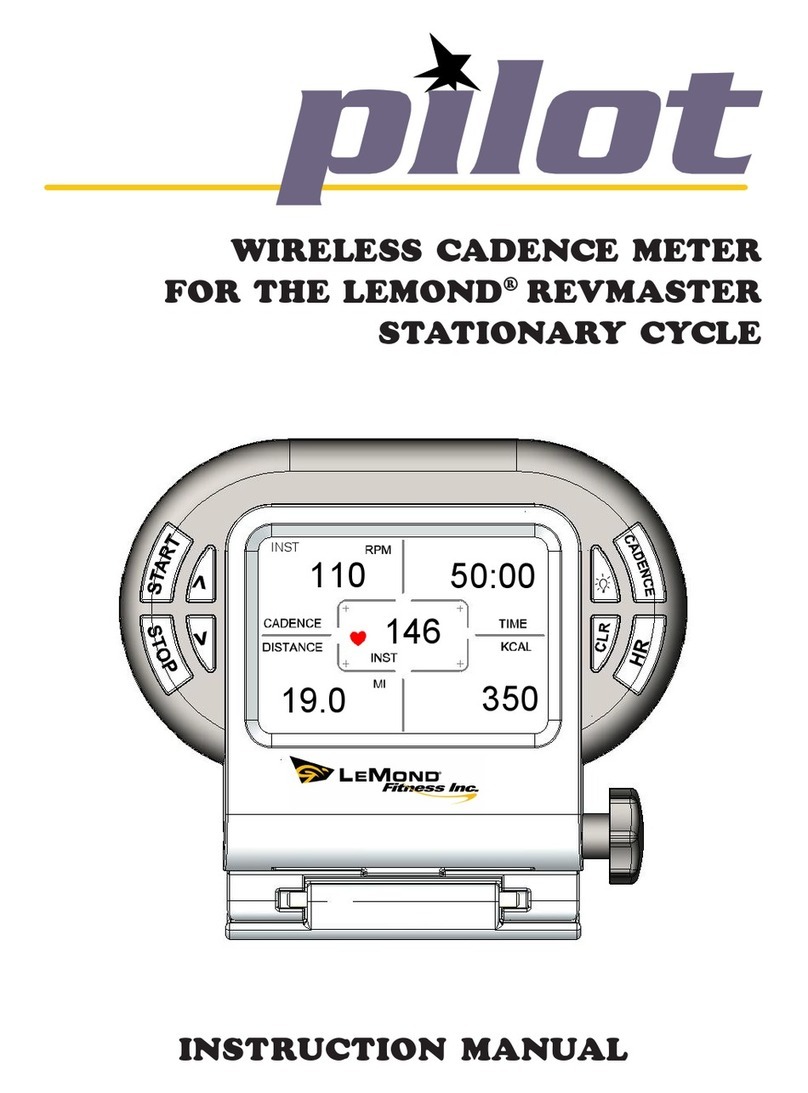 LeMond Fitness Pilot instruction manual