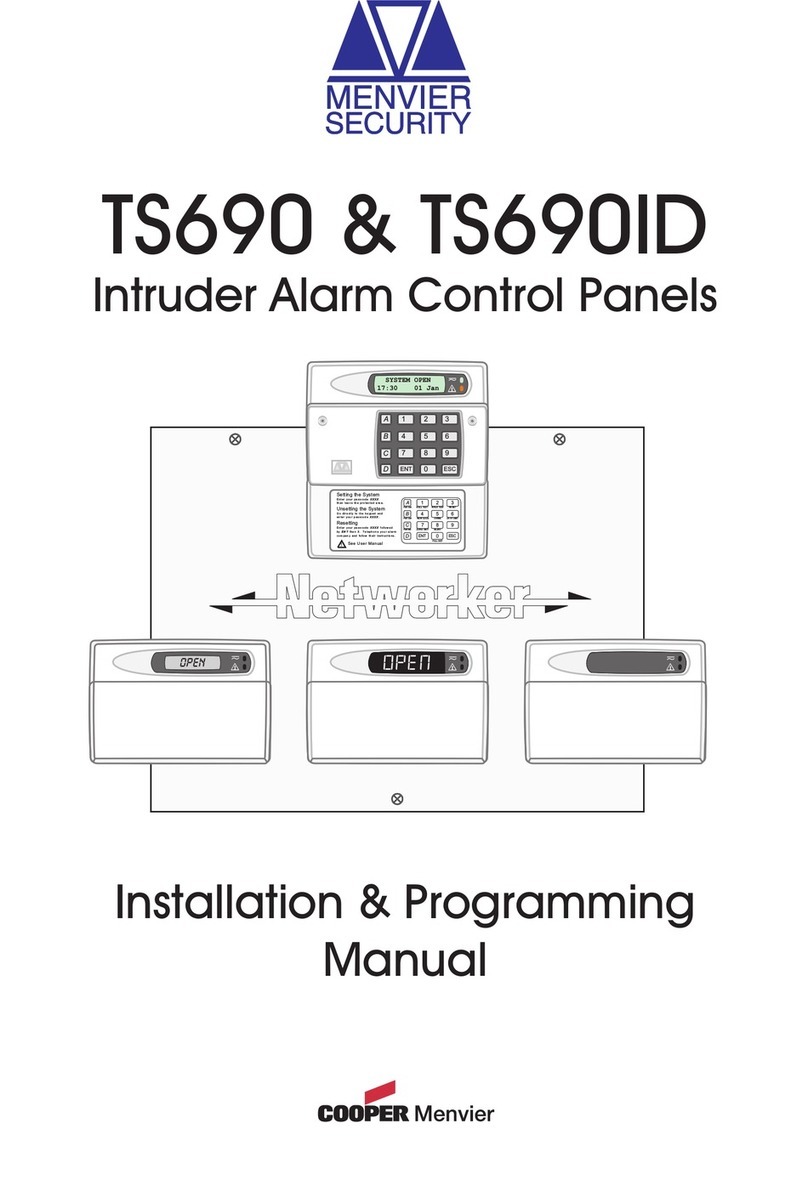 Menvier Security TS690 Installation & programming manual