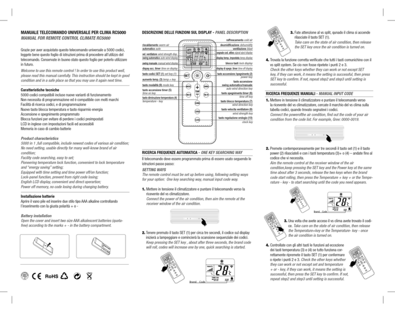 smart home Climate RC5000 instruction manual