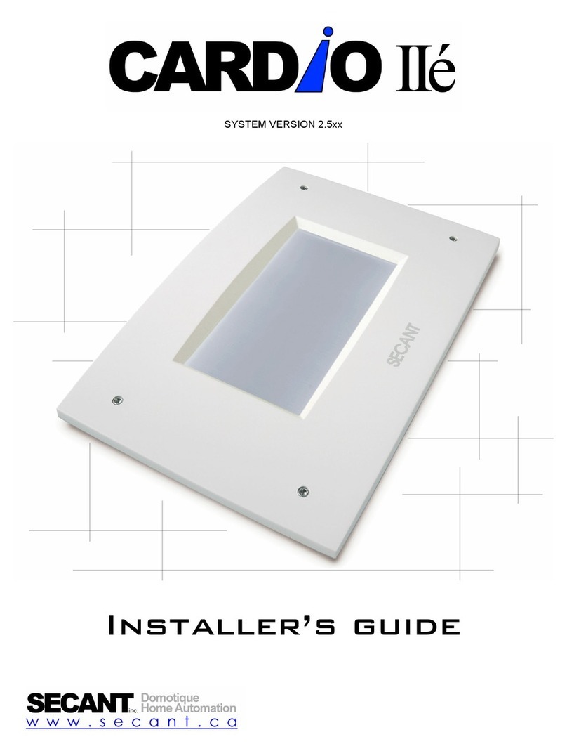 Secant Cardio IIe Installer's guide