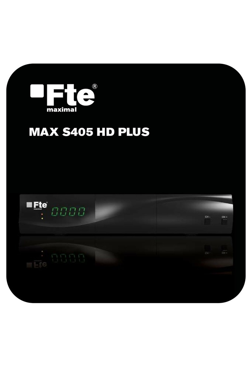FTE Maximal MAX S405 HD PLUS Quick installation guide