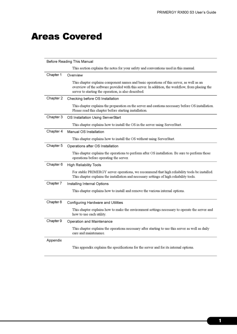 Fujitsu PRIMERGY RX600 S3 User manual