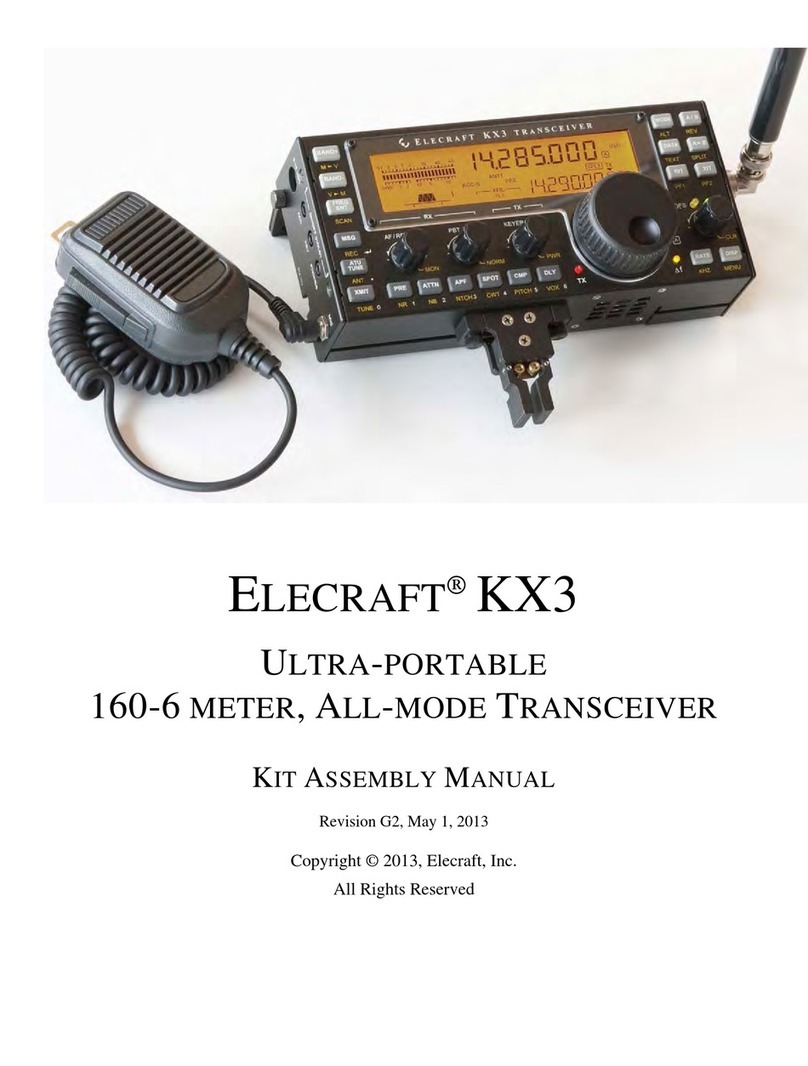 ELECRAFT KX3 User manual ELECRAFT KX3 User manual