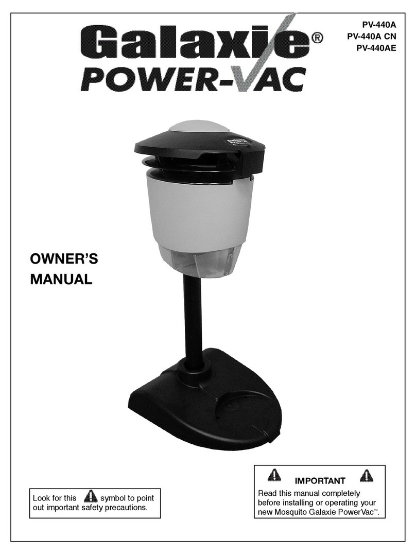 Flowtron Galaxie Power-Vac PV-440A User manual Flowtron Galaxie Power-Vac PV-440A User manual