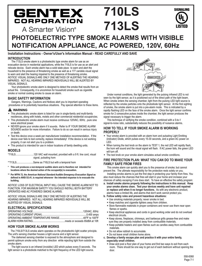 Gentex 710LS installation instructions