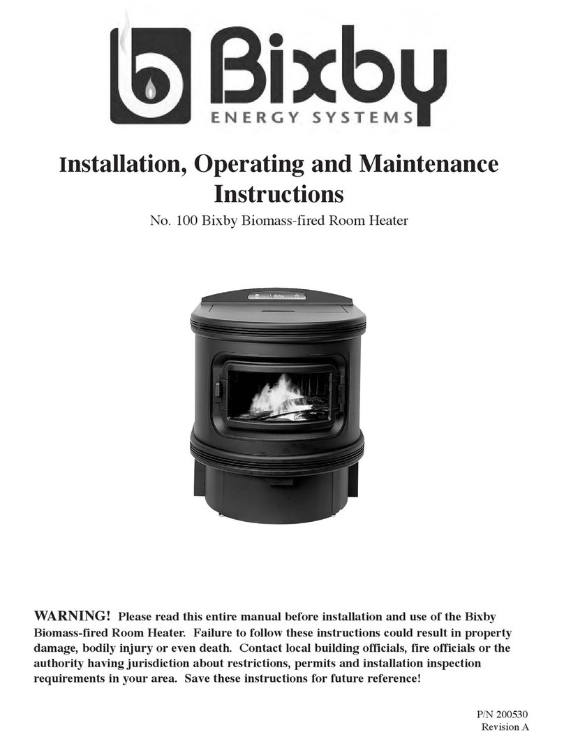 Bixby Energy 10 Installation, operating and maintanance instructions