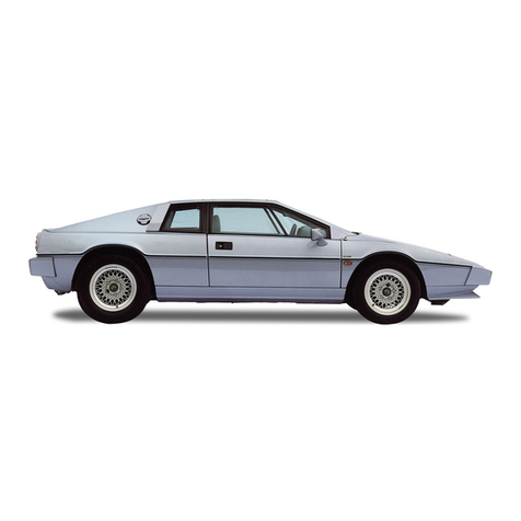 Lotus TURBO ESPRIT User manual