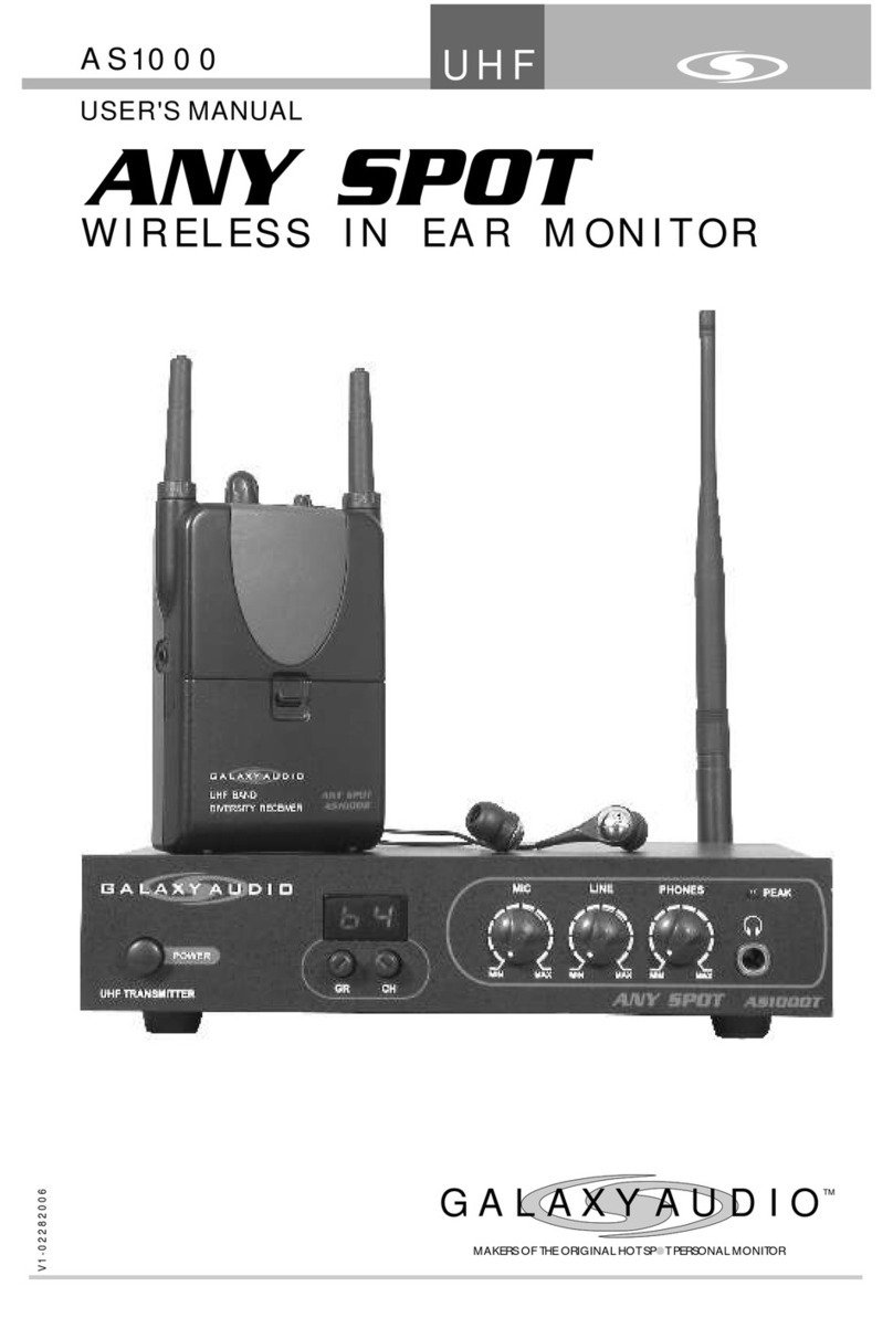 Galaxy Audio Any Spot AS1000 user manual