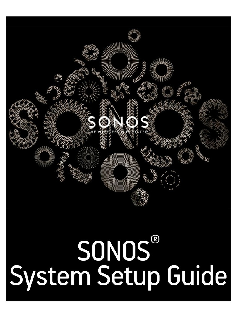 Sonos Wireless HiFi System User manual