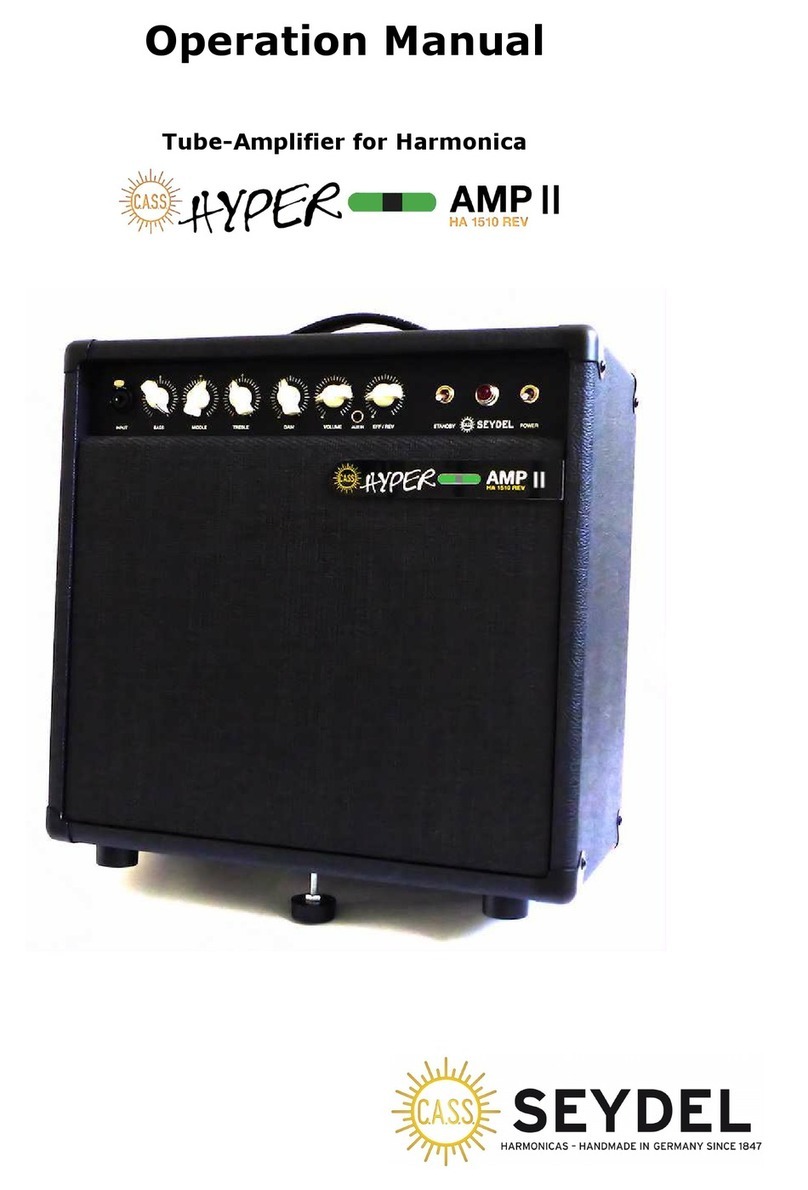 Seydel Cass Hyper amp II YF 1510 REV Operation manual
