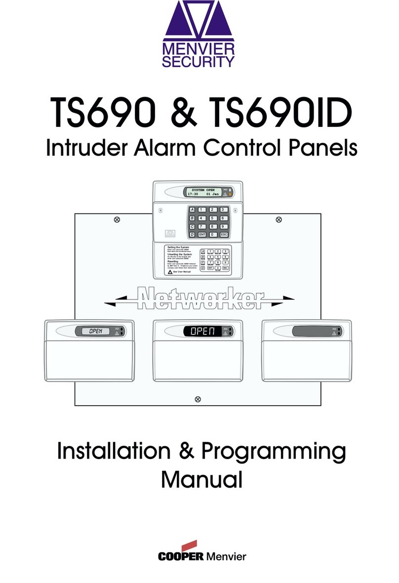 Menvier Security TS690 Installation & programming manual
