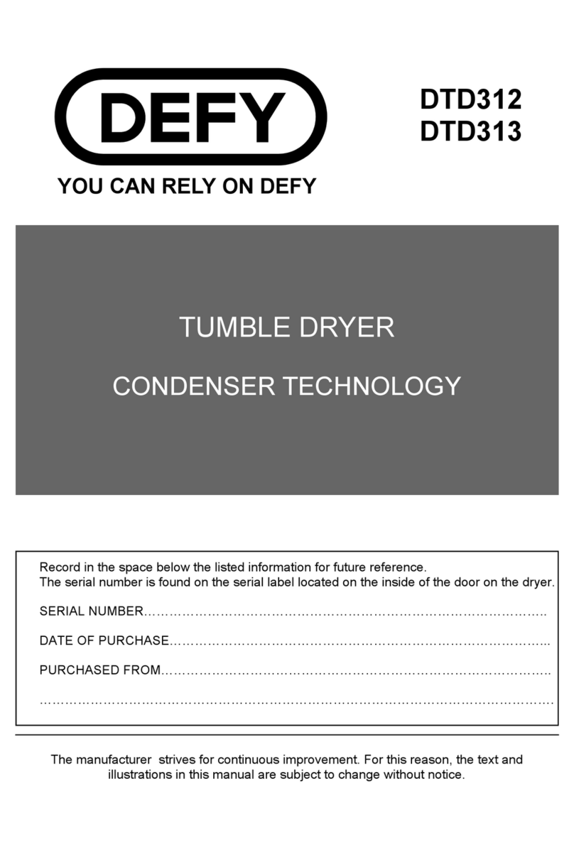 Defy DTD312 user manual