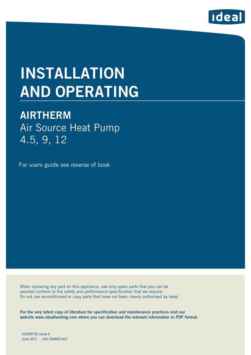 IDEAL AIRTHERM 4.5 Installation guide