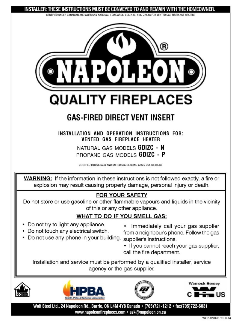 Napoleon GDIZC - N User manual