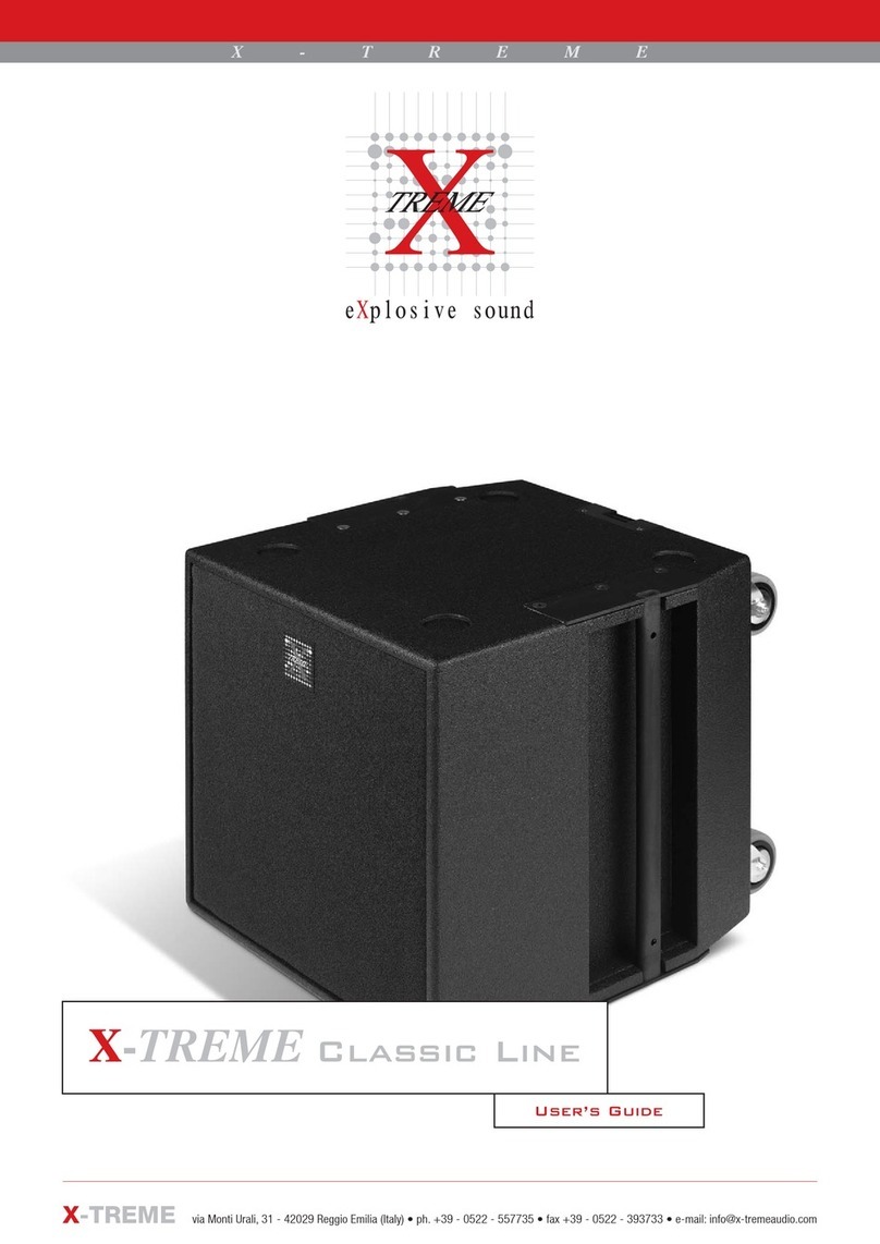 Xtreme Classic Line User manual
