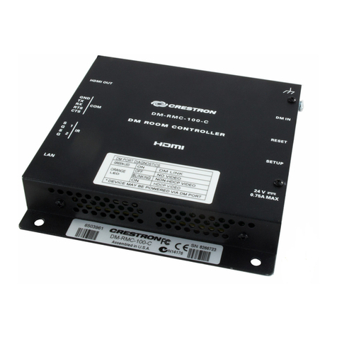 Crestron DM-RMC-100-C Operations & installation guide