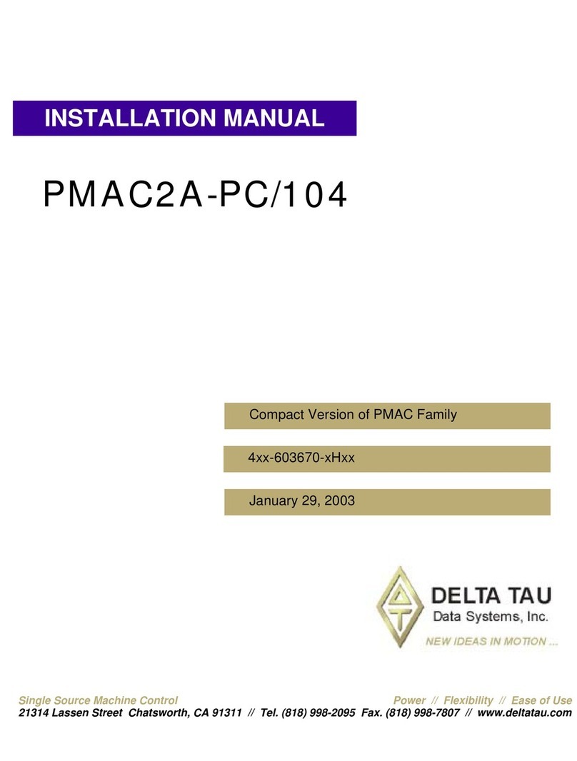 Delta Tau PMAC2A-PC/104 User manual