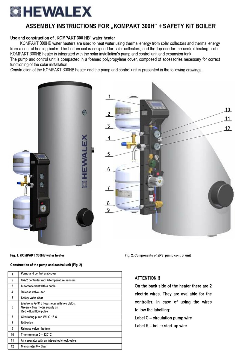 Hewalex KOMPAKT 300HB Assembly instructions