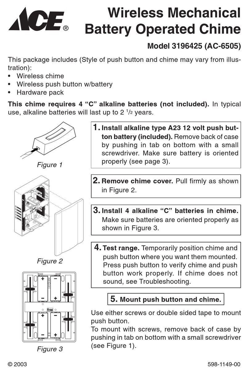 Ace 3196425 Installation guide Ace 3196425 Installation guide