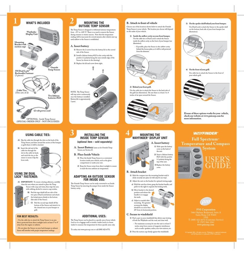 PNI Wayfinder user guide PNI Wayfinder user guide