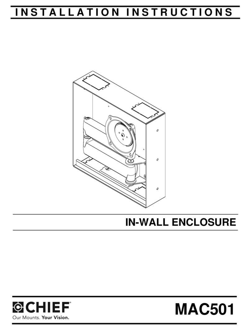 CHIEF MAC501 installation instructions