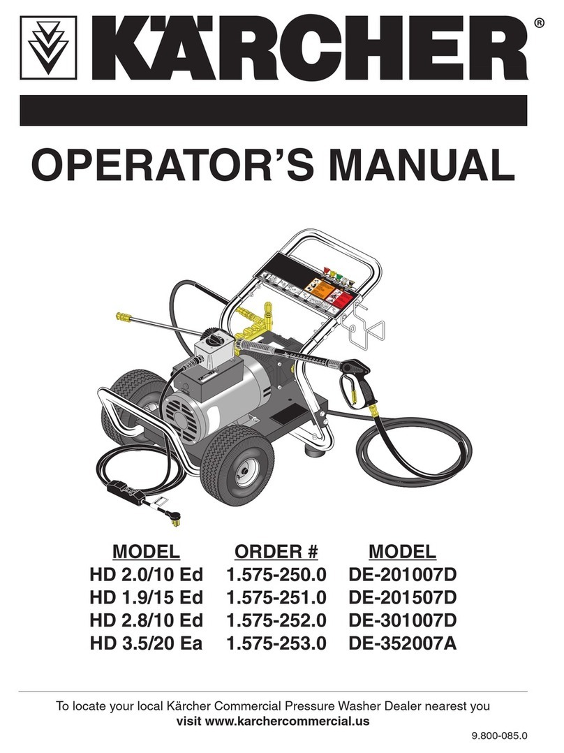 Kärcher DE-201007D Operator's manual