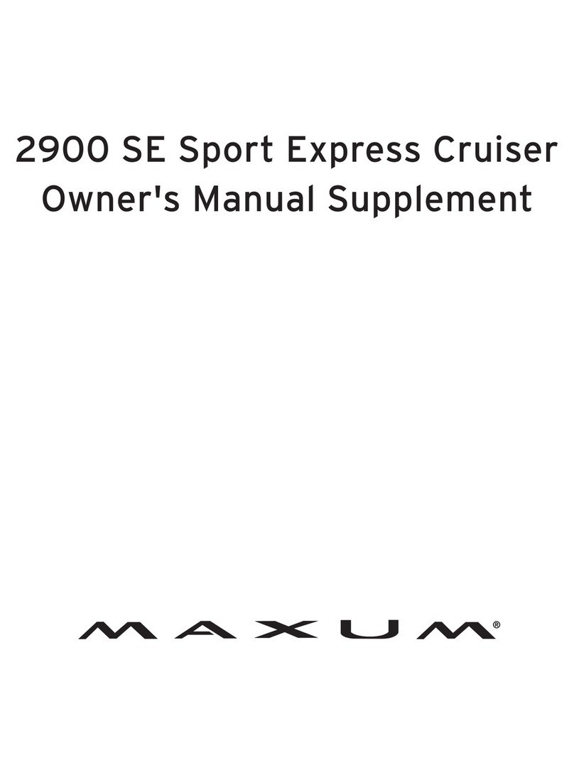 Maxum 2900 SE Sport Express Cruiser User manual
