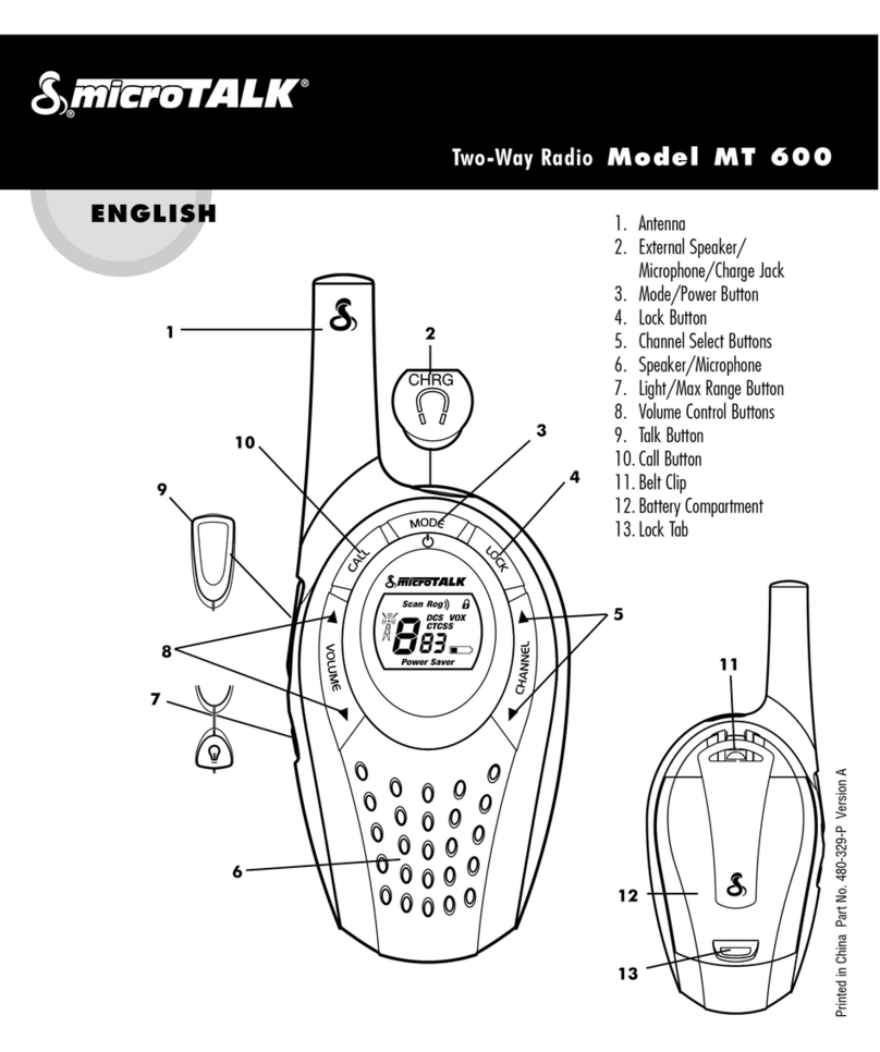 MicroTalk MT 600 User manual