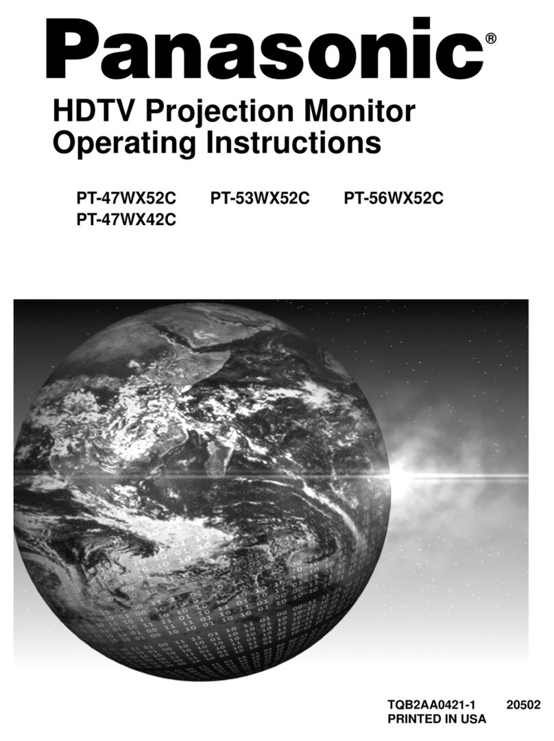 Panasonic PT-47WX52C User manual Panasonic PT-47WX52C User manual