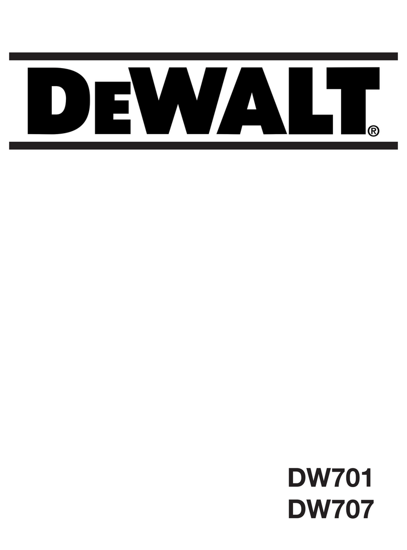 DeWalt DW701 User manual
