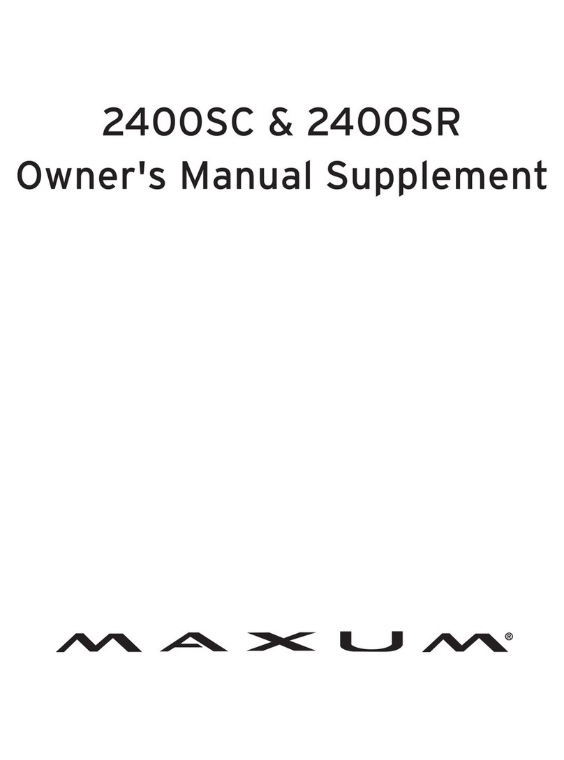 Maxum 24000SC User manual
