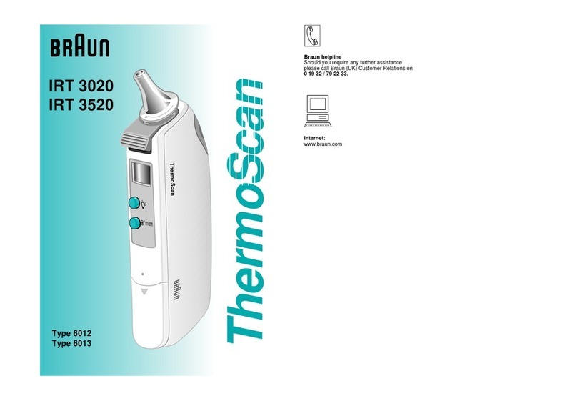 Braun IRT 3020 User manual