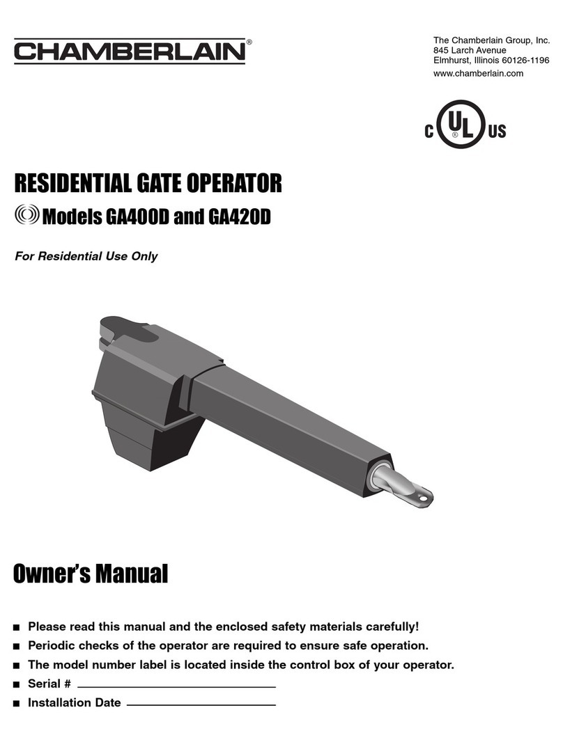 Chamberlain GS400D owner's manual