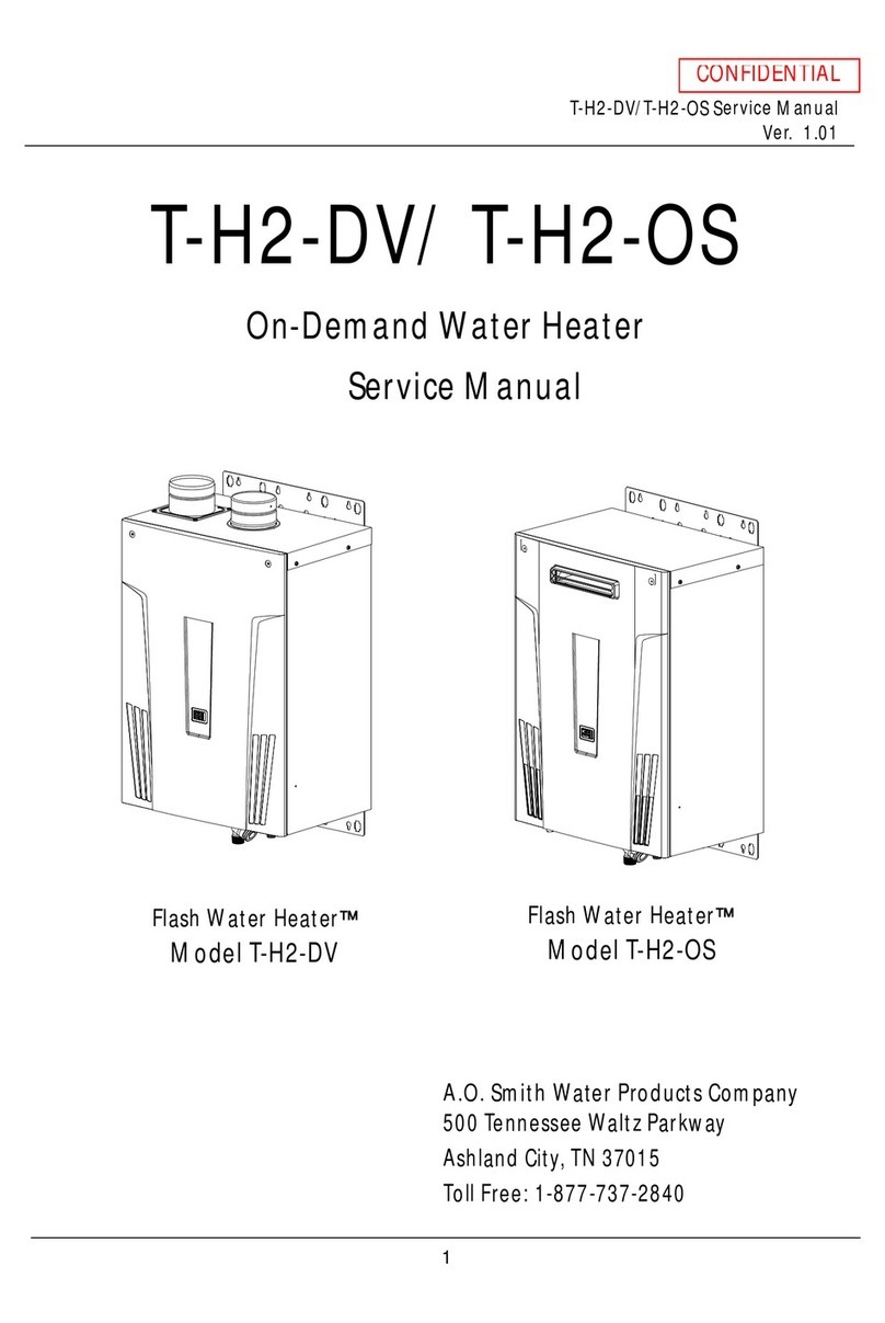 A.O. Smith T-H2-DV User manual