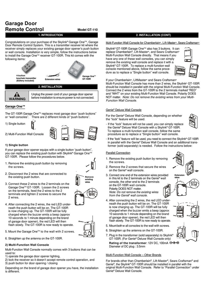 SkyLink GT-110 User manual