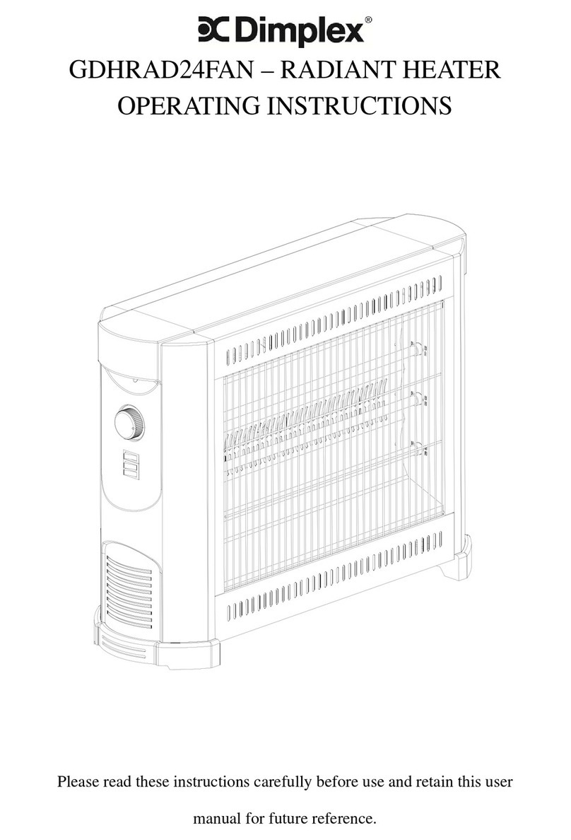 Dimplex GDHRAD24FAN operating instructions