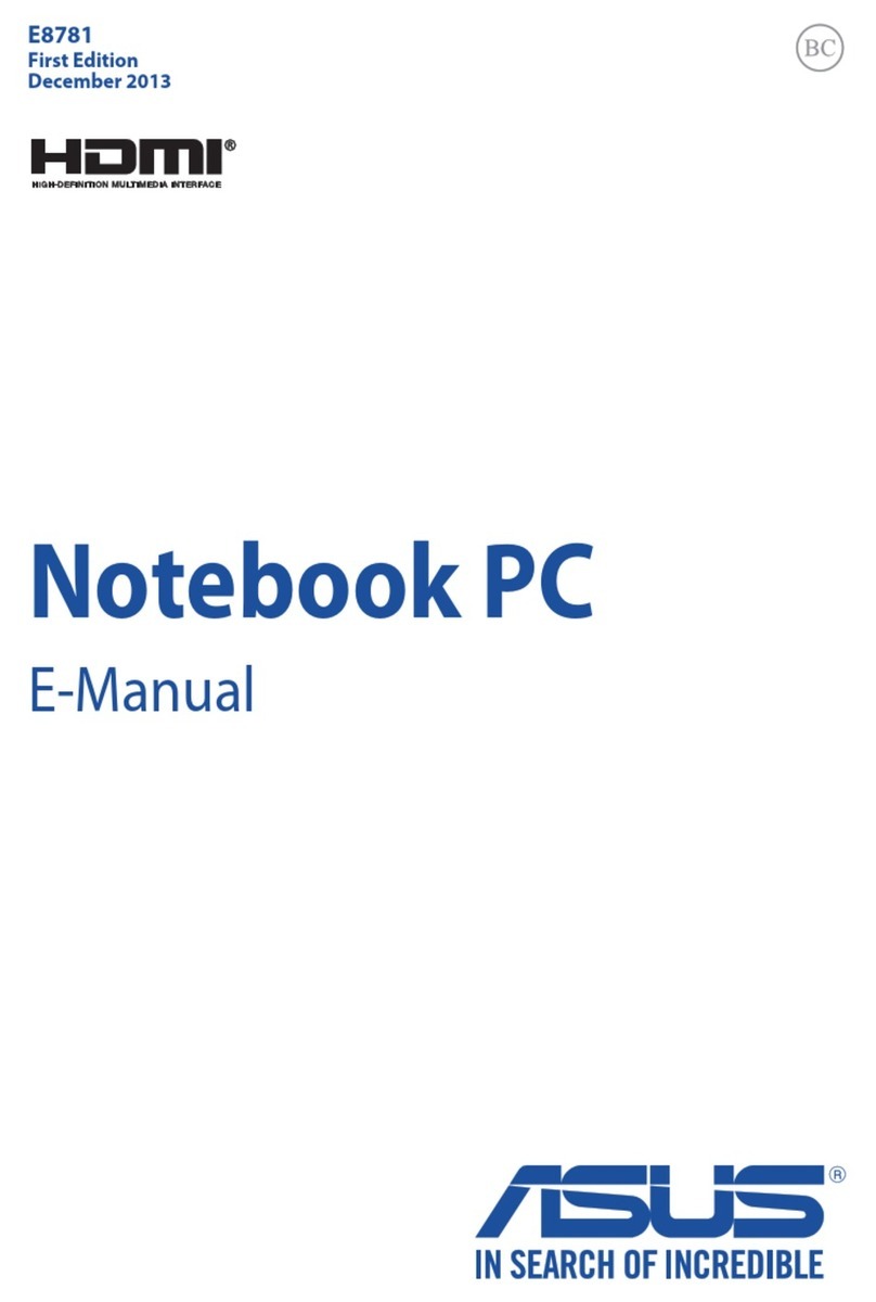 Asus E8781 User manual