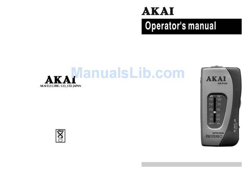 Akai AR-P420 User manual