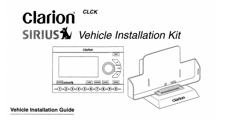 Clarion Sirius User manual