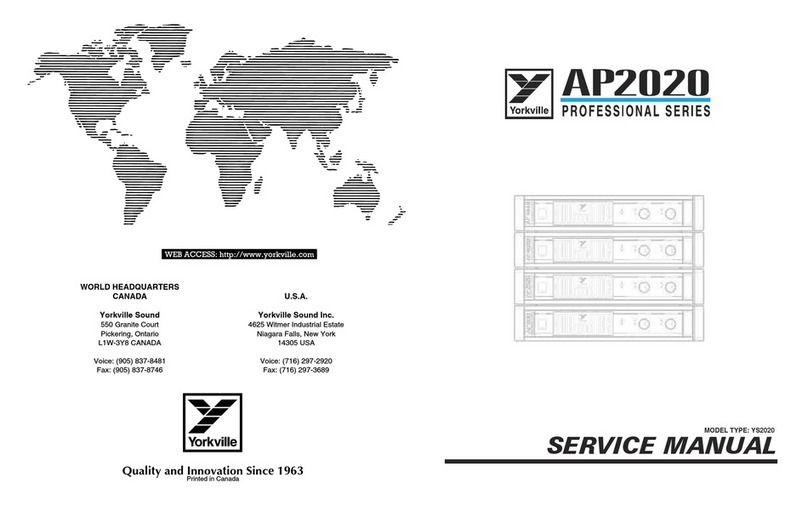 YORKVILLE AP2020 User manual