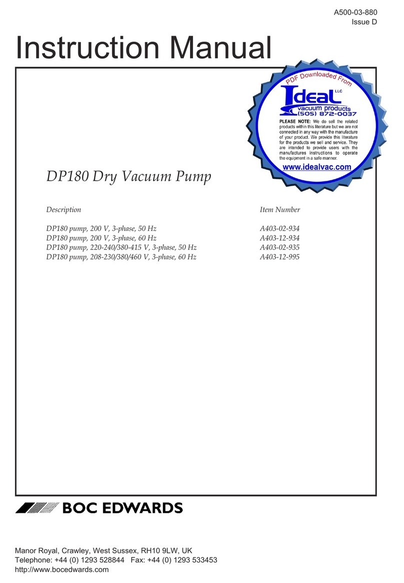 BOC DP180 instruction manual