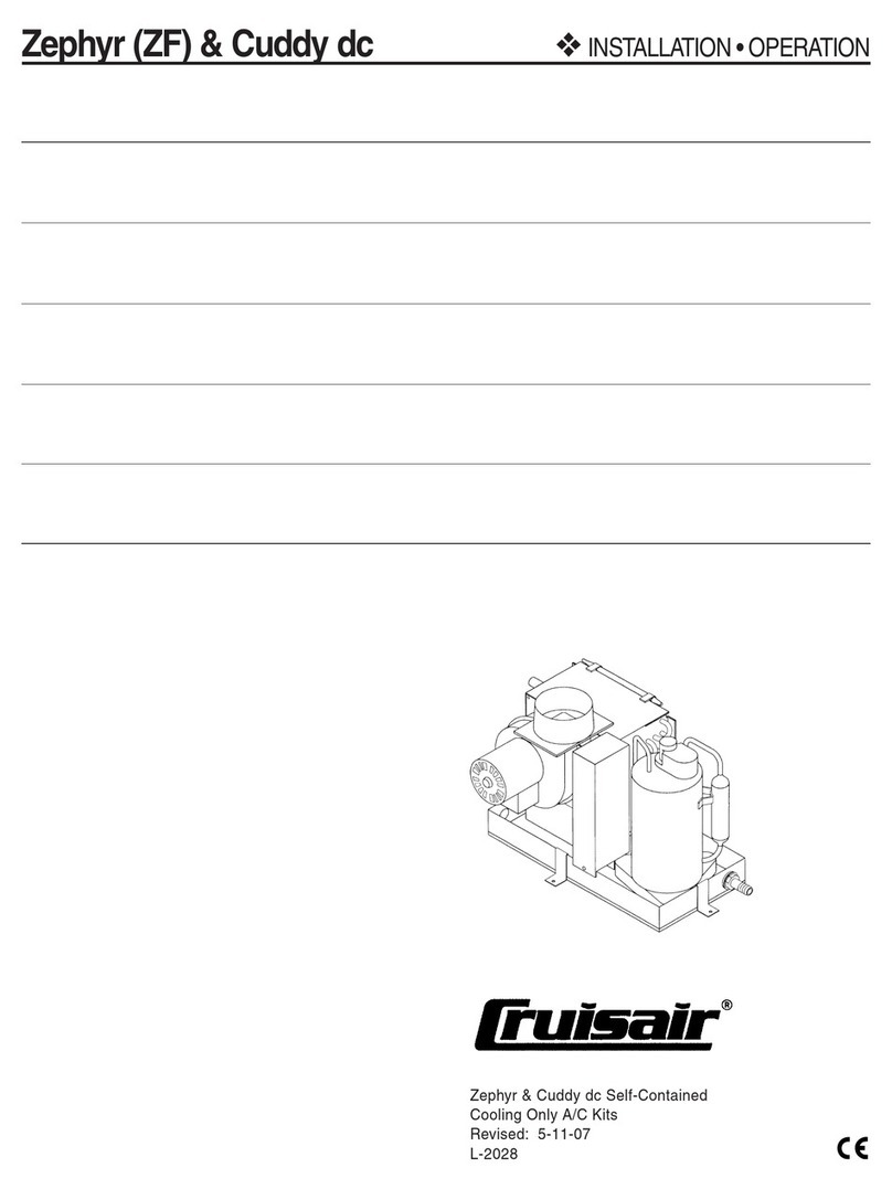 Cruisair Zephyr Installation and operation manual