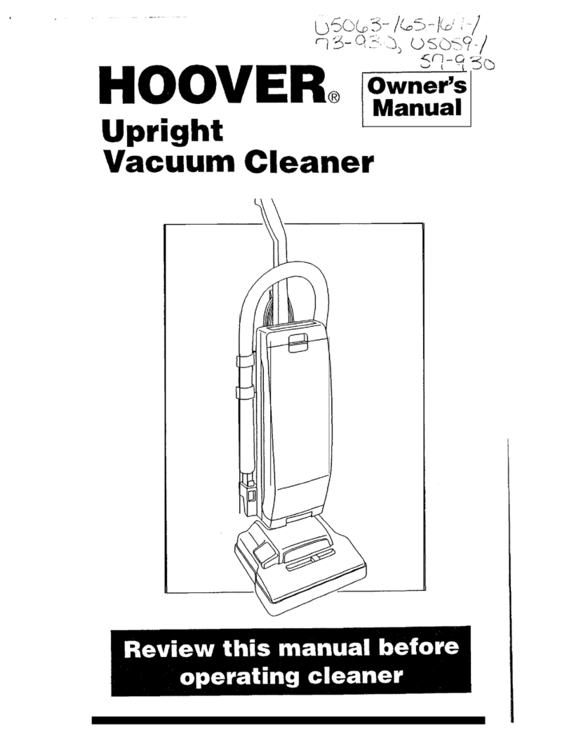 Hoover U5063-930 User manual